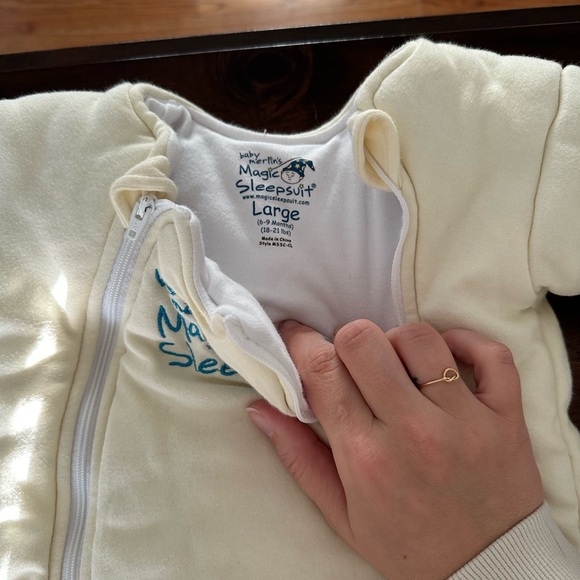 Baby Merlin's Magic Sleepsuit - cream - Picture 2 of 3